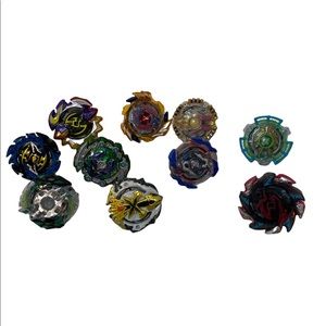10 piece beyblades lot